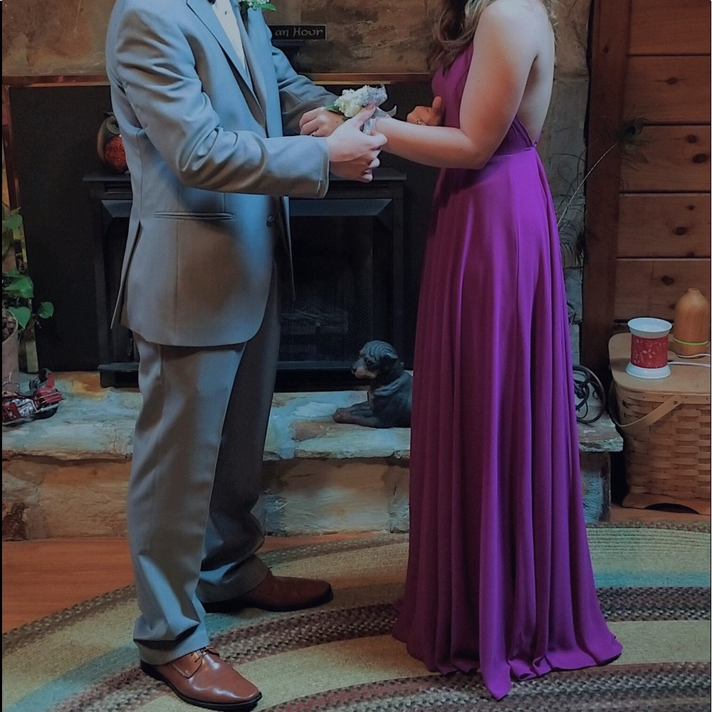 Lulu’s Magenta Formal Dress